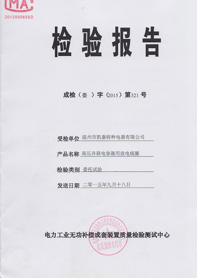 檢驗(yàn)報告 